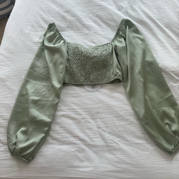 Princess Polly Green Top size US 6 - Picture 2 of 4